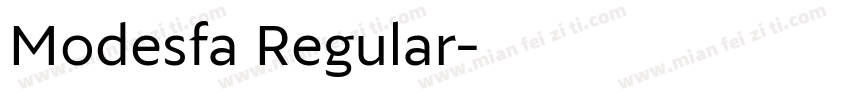 Modesfa Regular字体转换